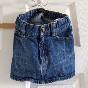 Finger in the nose | Denim Skirt